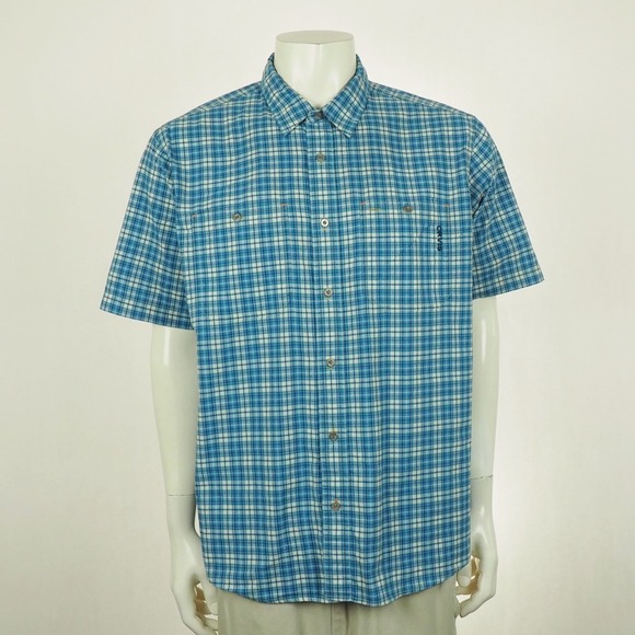 Orvis Other - Orvis River Bend Fishing Button Down Shirt Mens Sz XL Blue Plaid Outdoor Hiking
